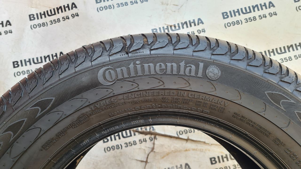 Шини 215/65 R 15C Continental Vanco 2. Літо пара. Колеса склад.