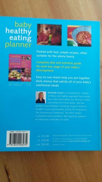 Ksiażka 'Baby healthy eating planner' przepisy dla dzieci nowa!!