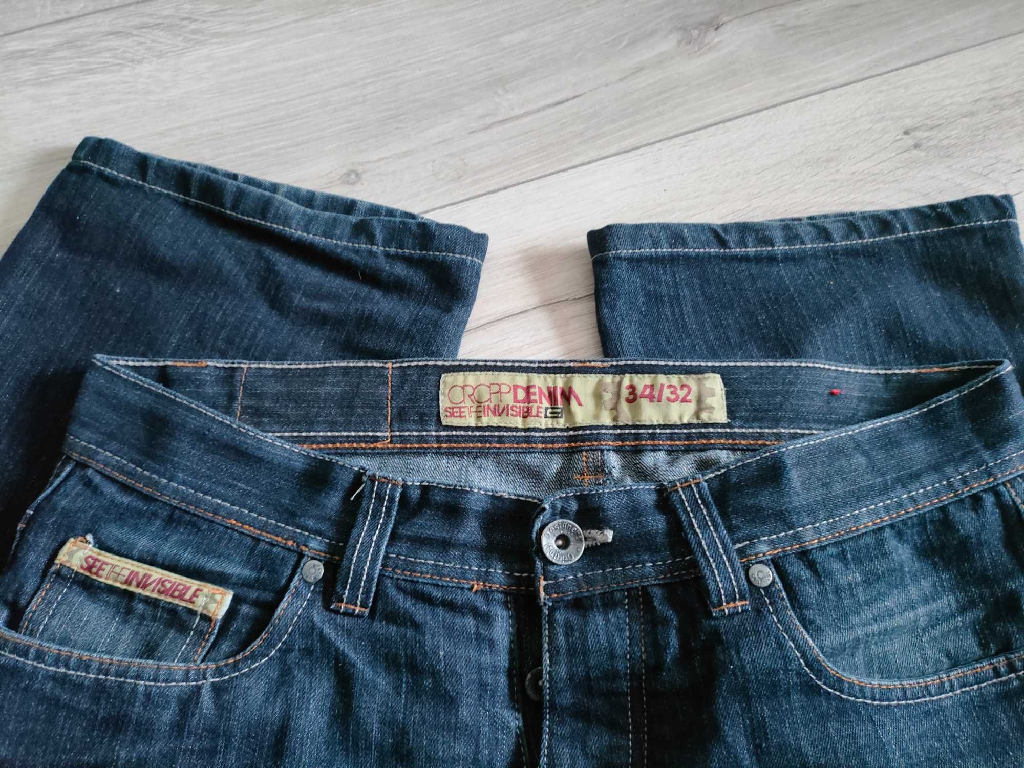 Spodnie klasyczne Jeans Cropp (stary model)  34/32 Unikat!