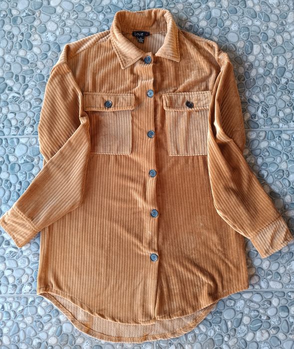 Вельветова сорочка л/ хл