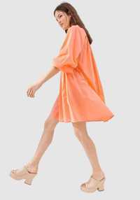 Платье-туника пляжное платье свободного кроя H&M хлопок, р. One Size