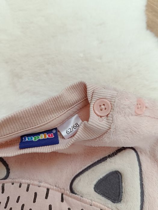 Polarowa ciepła bluza dziewczęca Lupilu 62/68