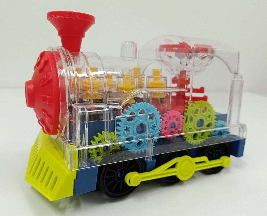 Lokomotywa Interaktywna Przezroczysta Pociąg Jeździ Gra Świeci