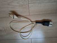 Kabel zasilający, wtyczka do prodiża, żelazka i innych sprzętów PRL