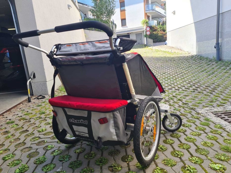 Przyczepka rowerowa Thule Chariot Cougar 2 amortyzowana dla 2 dzieci
