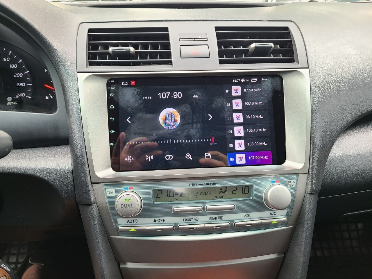 Штатна магнітола для Toyota Camry, QLED CarPlay Androidauto