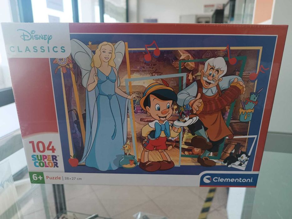 Puzzle Clementoni Disney Classics Pinocchio Super Color 38x27cm 104 pc