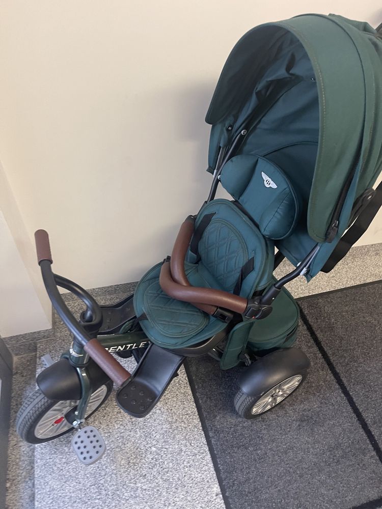 Rower trójkołowy Bentley Onyx Green. Użyty 2 razy. Cena sklepowa 2700.