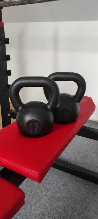 Kettlebell odważniki kulowe 2 x 16 kg