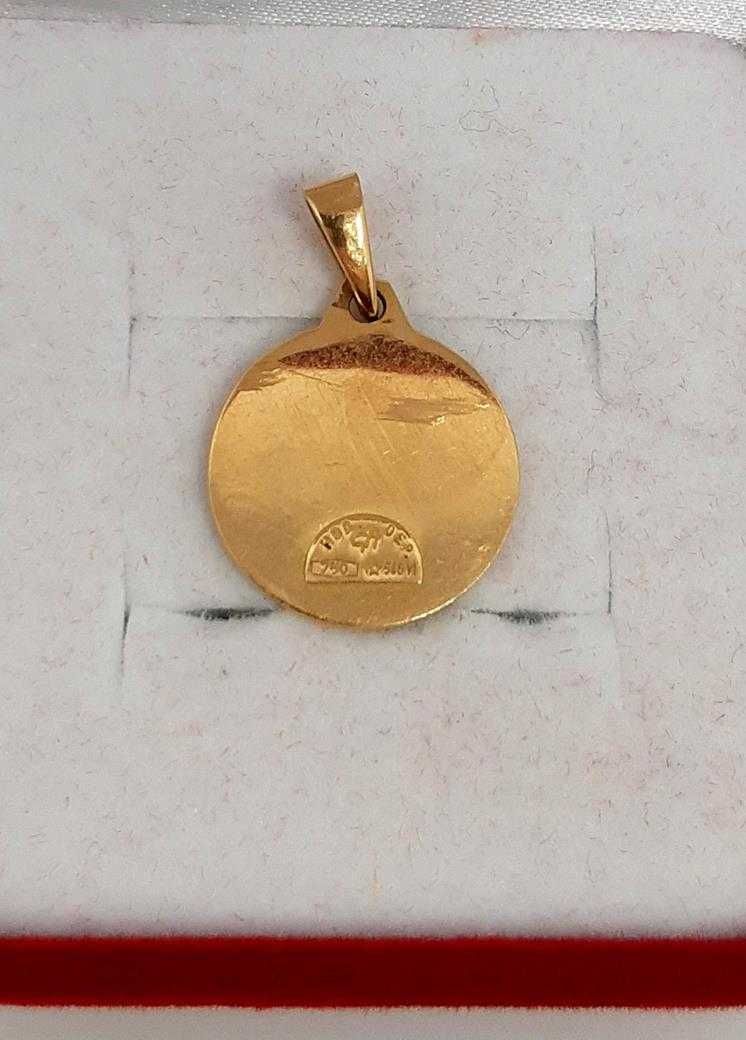 Złoty wisiorek znak zodiaku bliźnięta PR.750 W.3,07gr InterSKLEP