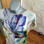Śliczna bluzka 100% jedwab silk naturalny Moon 46