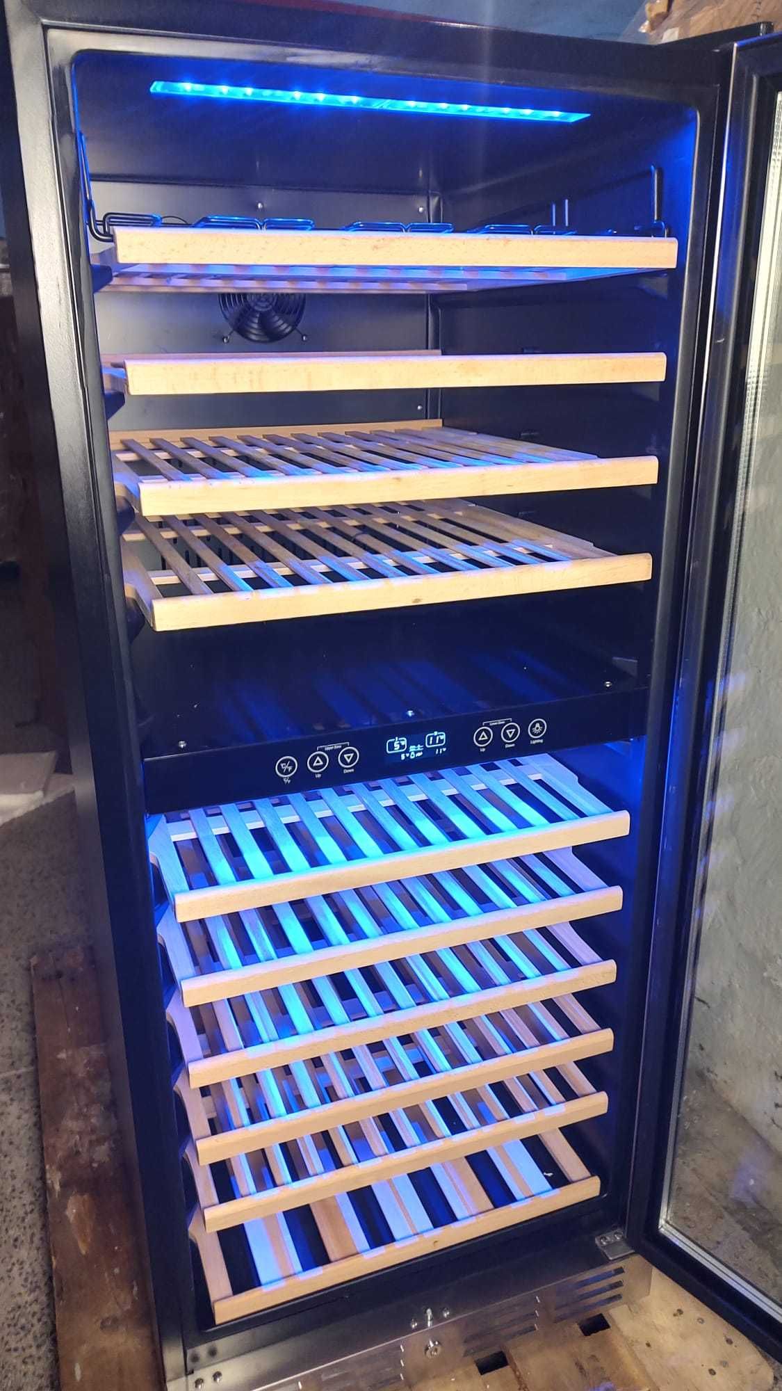 Chłodziarka do wina 2 strefy winiarka 310L PREMIUM G-029