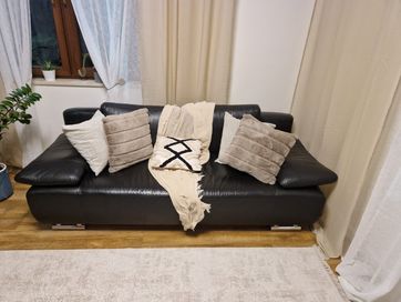 Sofa rozkładana  skóra naturalna