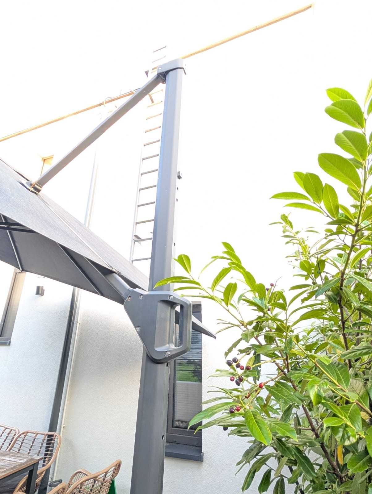 Parasol ogrodowy CHALLENGER 3mx4m z bazą i pokrowcem