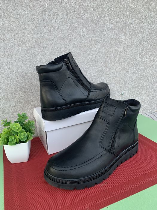 Шикарні Чоловічі зимові черевики кожані р45