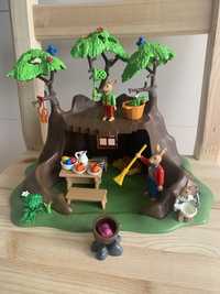 Playmobil domek królików na drzewi, zajęcza nora