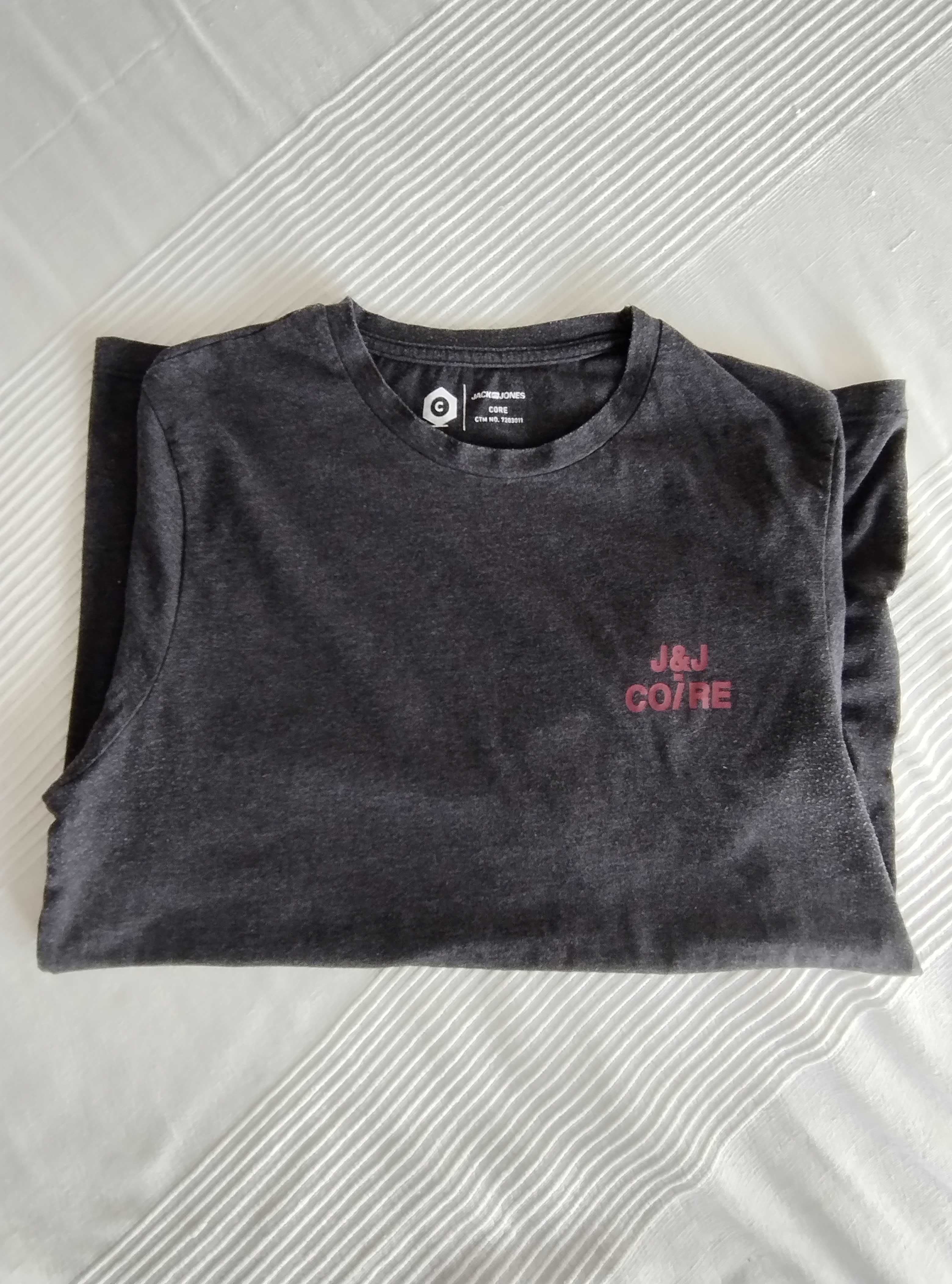 szary t-shirt Jack&Jones rozmiar S