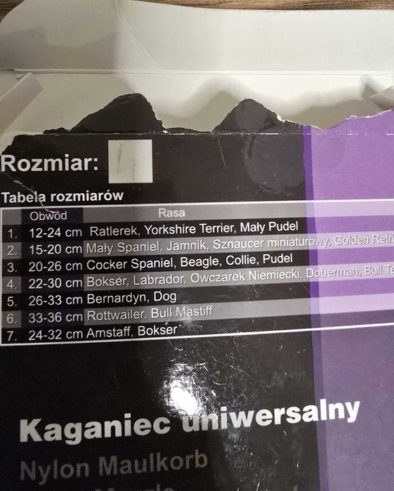 Kaganiec materiałowy dla psa rozmiar 4 (obwód 22-30 cm)