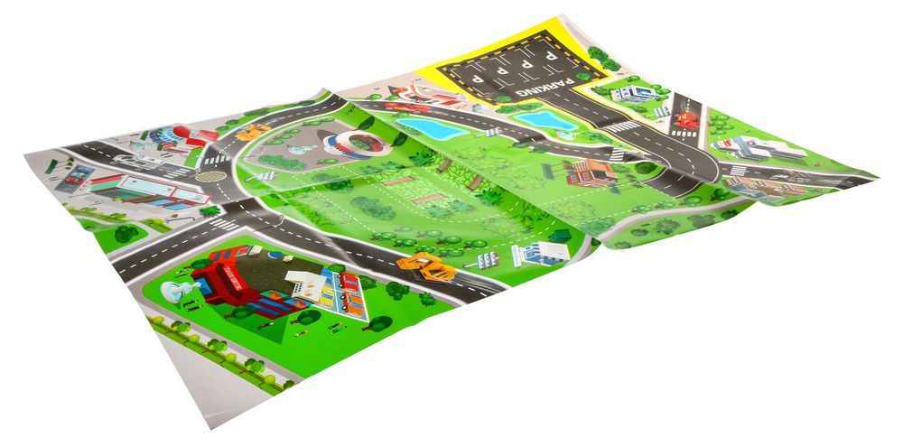 Parking Samochodowy Dla Dzieci 3+ Lądowisko Helikopterów + Mata