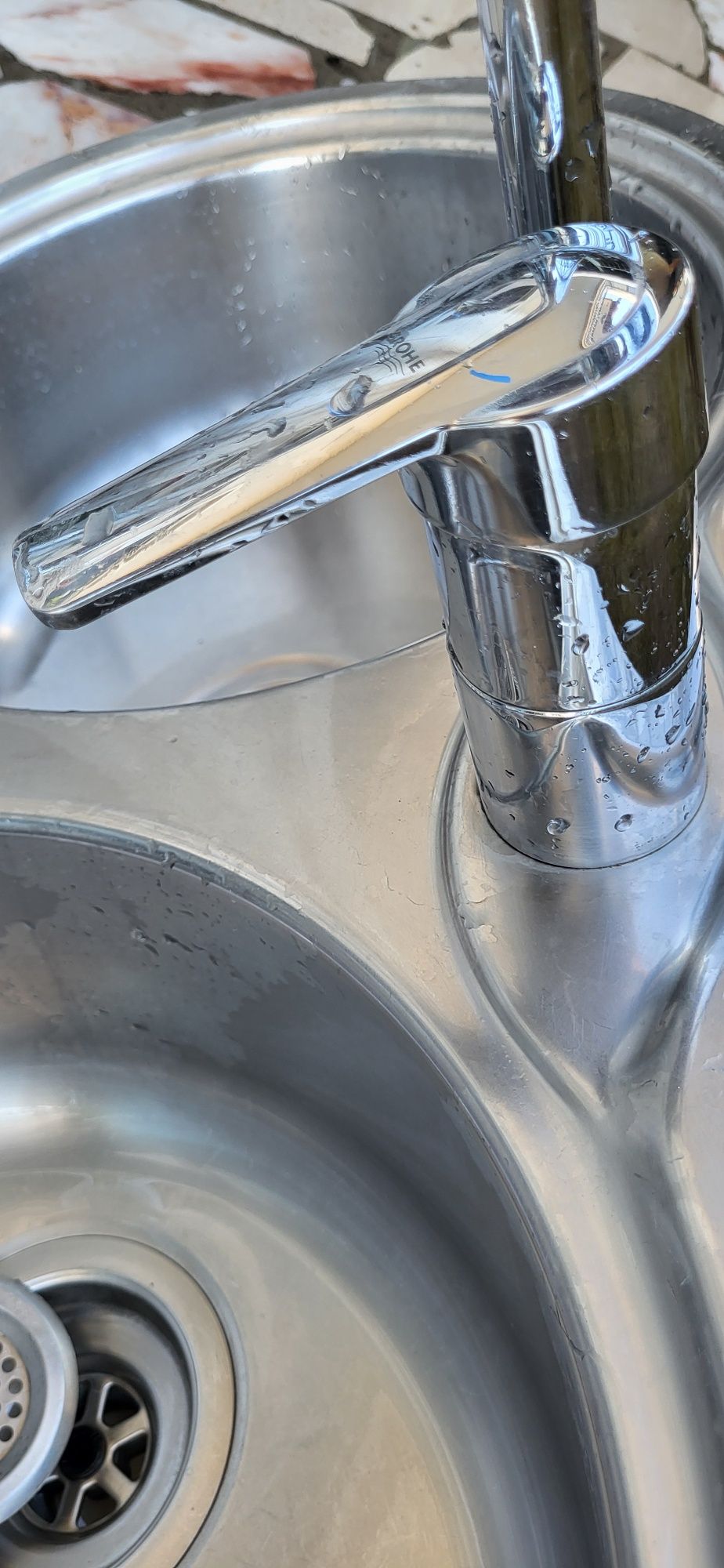 Lava Loiça em inox com torneira da grohe