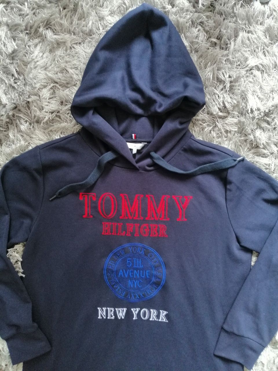 Bluza, tunika, Tommy Hilfiger, XL, granatowa, nowa