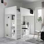 Łóżko piętrowe Ikea SMASTAD na antresoli