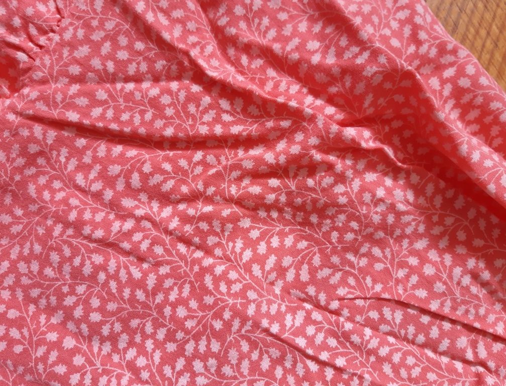 Różowa krótka spódnica z falbanka i wiązaniem 100% wiskoza 38/40 M/L