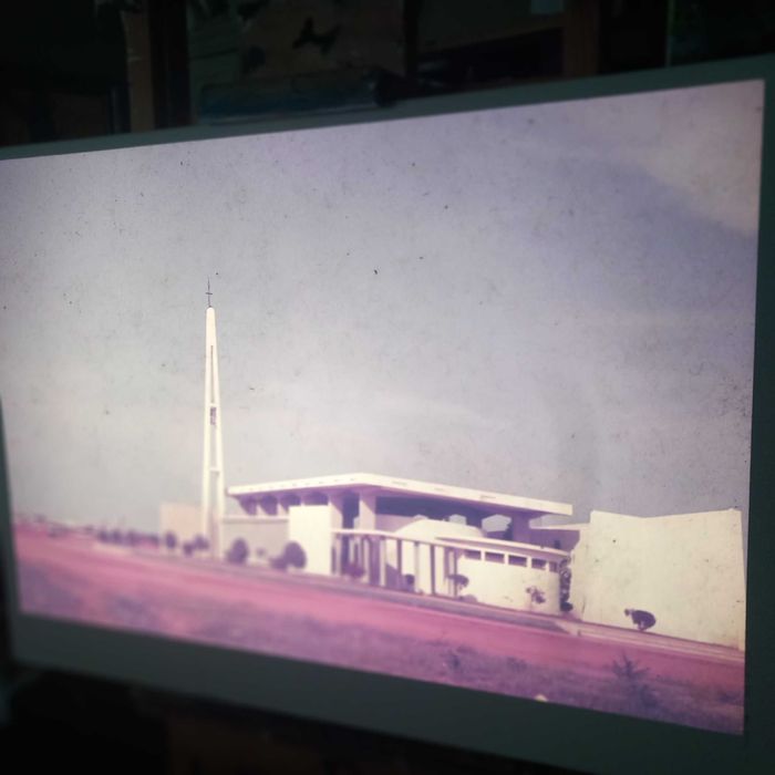 Conjunto de oito slides vintage