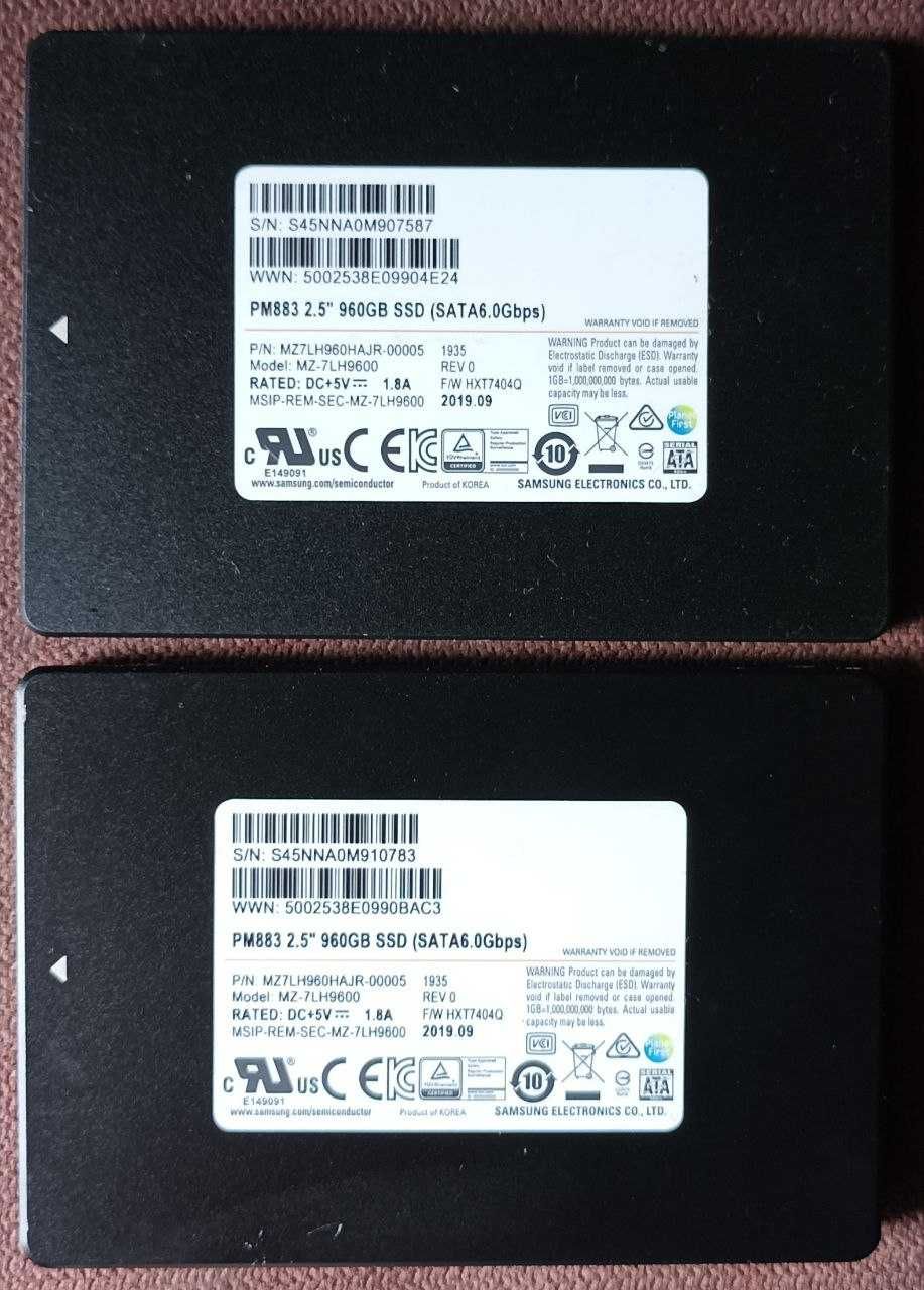 SSD  SM883/SM863a/PM883/PM893  256-480-960-1.92TB Enterprise !!!