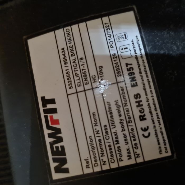 Elíptica newfit heiko