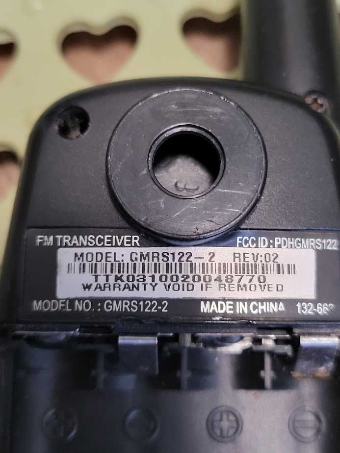 Рації Audiovox GMRS122-2CH 22-канальна РК-радіостанція Walkie Talkie