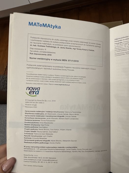 Matematyka 1 zakres podstawowy