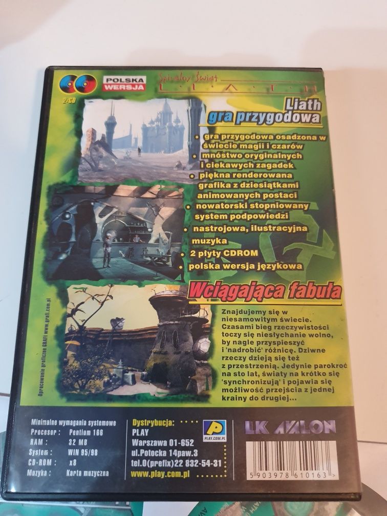 Gra gry retro PC Liath Spiralny Świat PL idealny stan 1998 rok