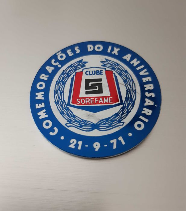 Crachá Antigo - IX Aniversário Clube Sorefame