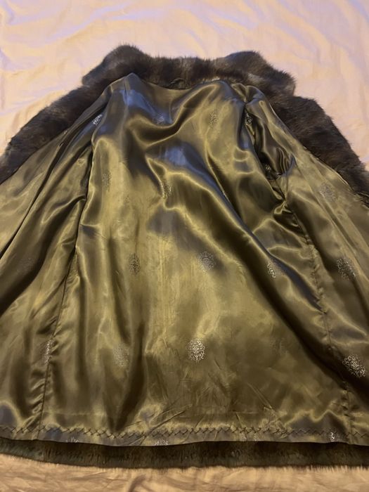 Futro z Norek Brązowe