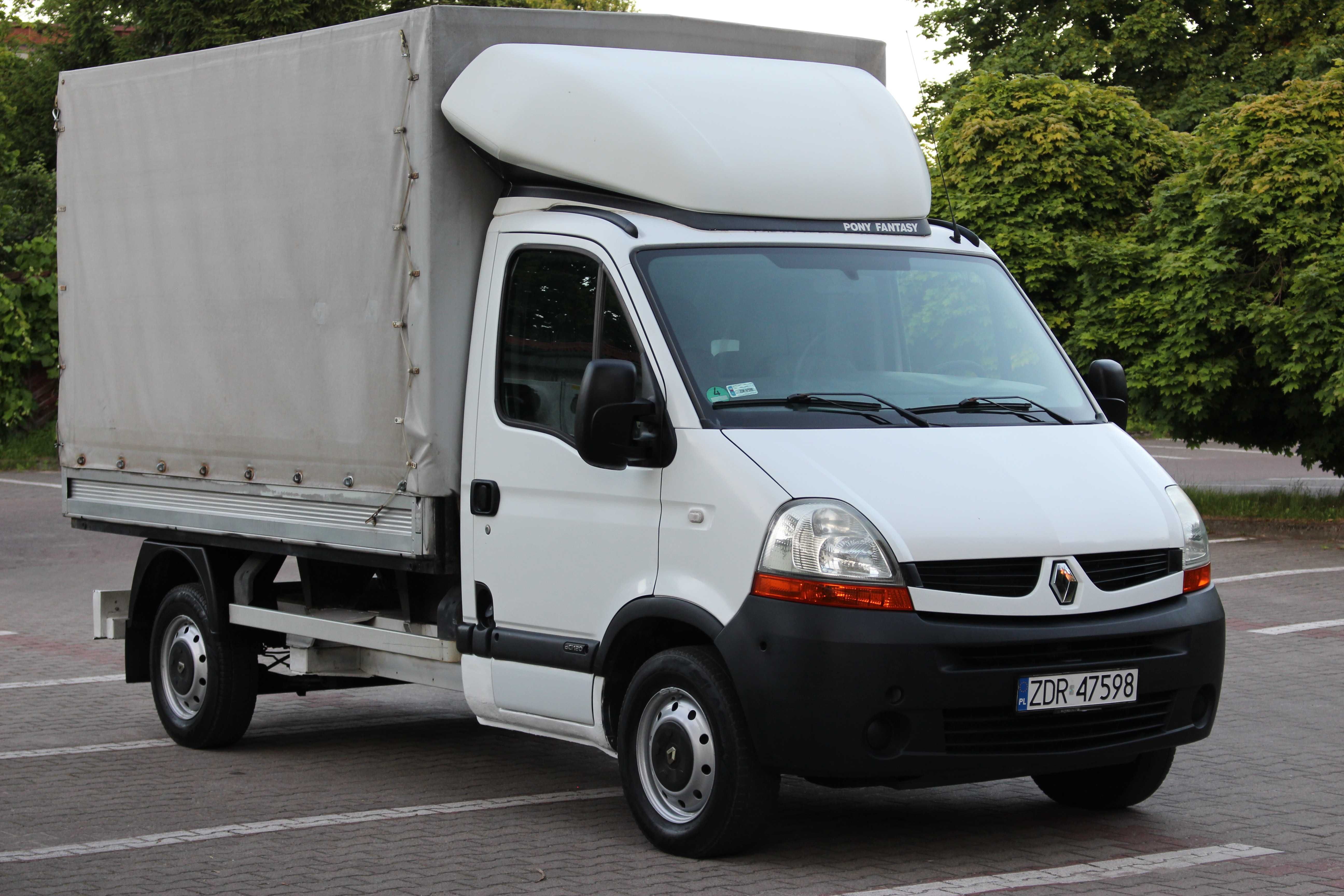 Renault Master 2.5dci dmc 3500kg katB plandeka model 2010 niski przebi