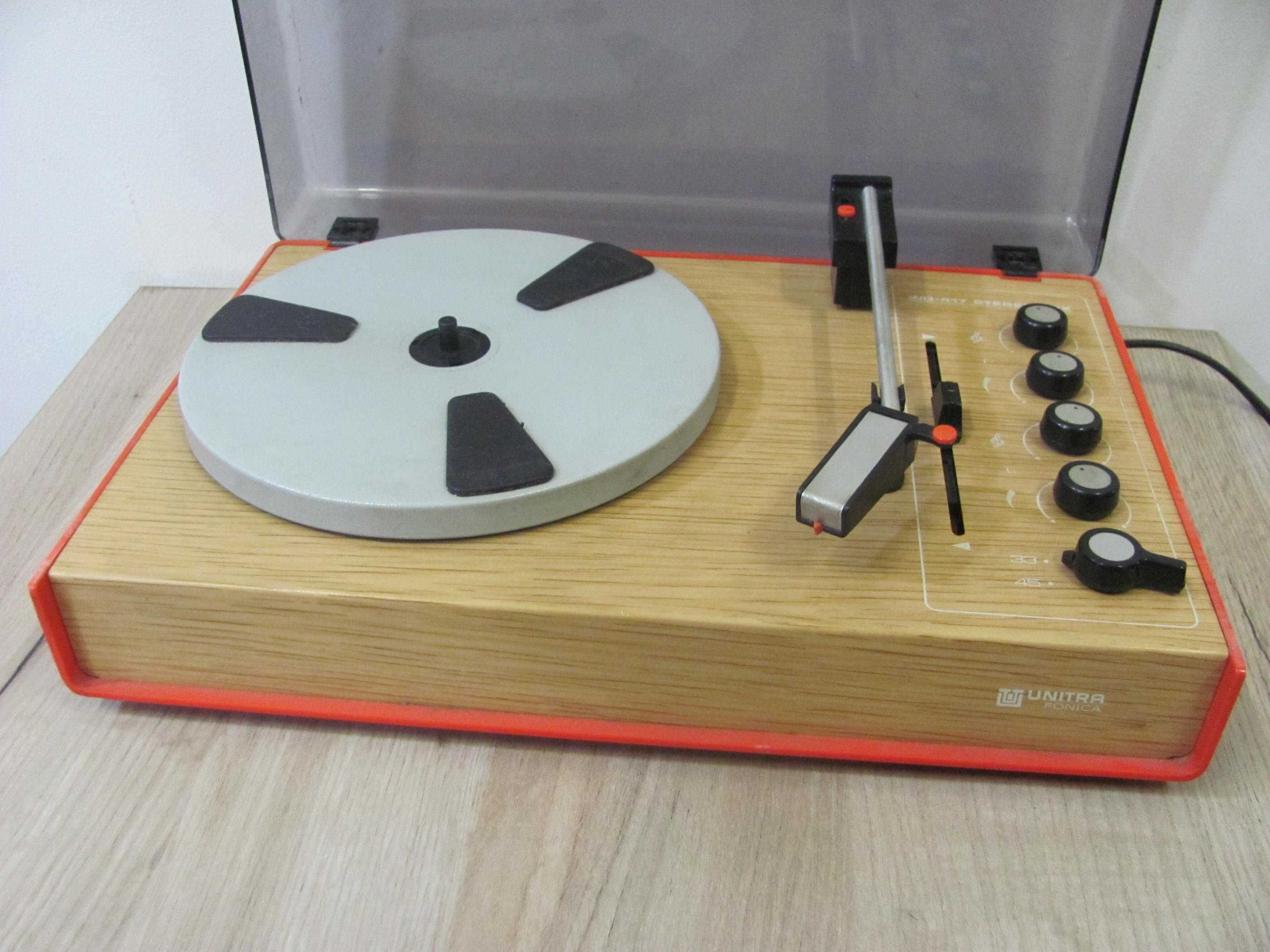 Gramofon ze wzmacniaczem Unitra Fonica WG-417 Stereo Lux