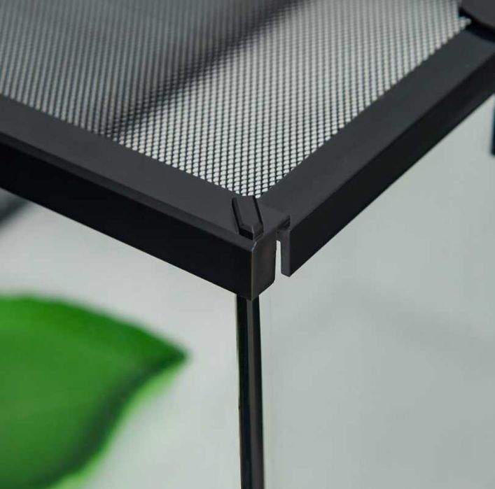 Terrarium Szklane dla Żółwia Węża Gekona Pająka Gadów Termometr OKAZJA