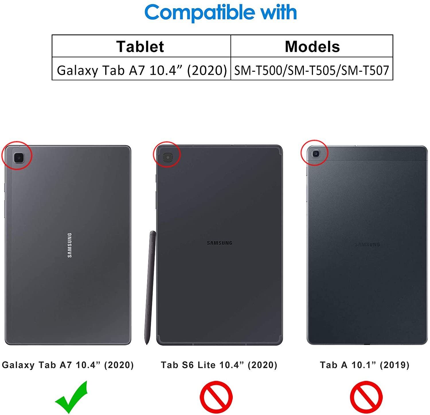 Capa compatível com Galaxy Tab A7 10,4 polegadas 2020
