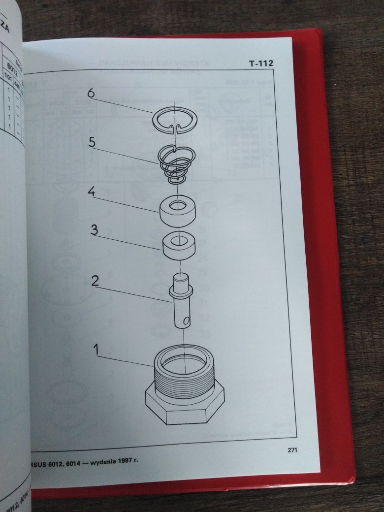 katalog części zamiennych Ursus  6012, 6014 oryginał