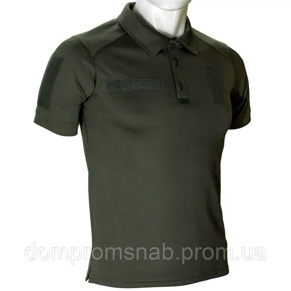 Поло CoolMax хаки(т-зеленое)+липучкиM,L,XL,XXL, собст.пр-во.Распродажа