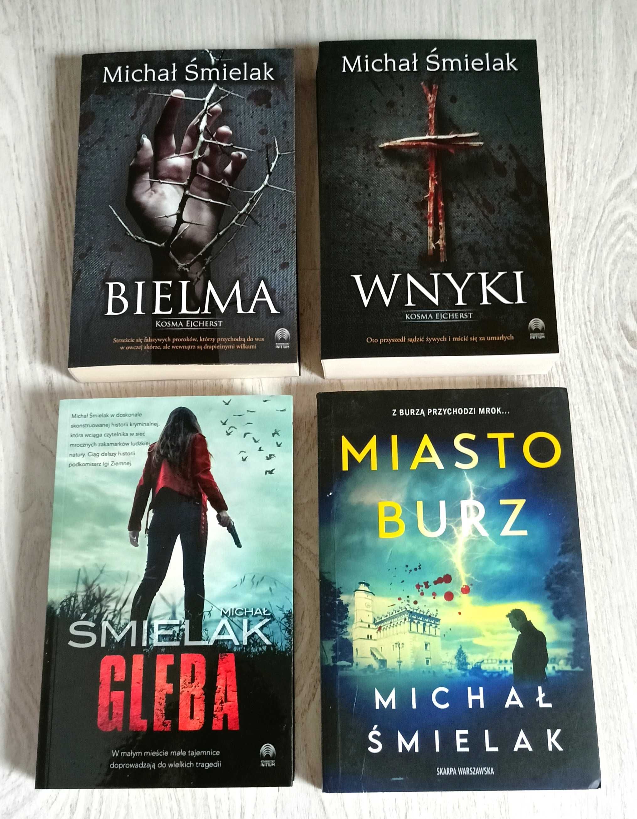 4x Michał Śmielak Bielma + Miasto burz + Gleba + Wnyki
