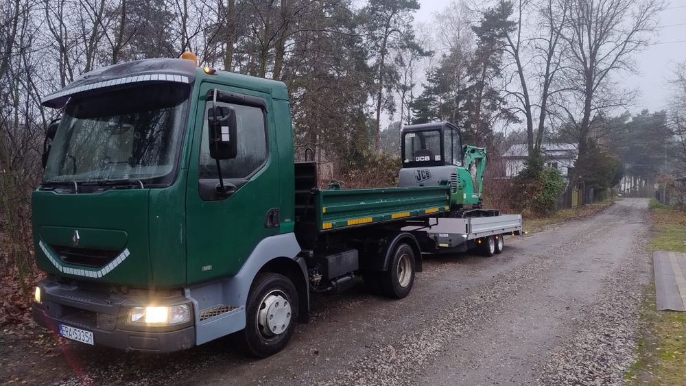 Usługi minikoparka, wywrotką