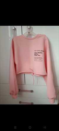 Różowa bluza Bershka