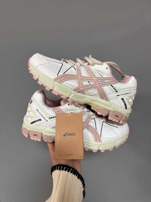 Кросівки Asics Gel-Kahana 8 White Cream Pink / кроси Асікс Кахана 8