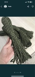 Paracord 550 Olive Army green refleksyjny 30 metrów Khaki oliwka