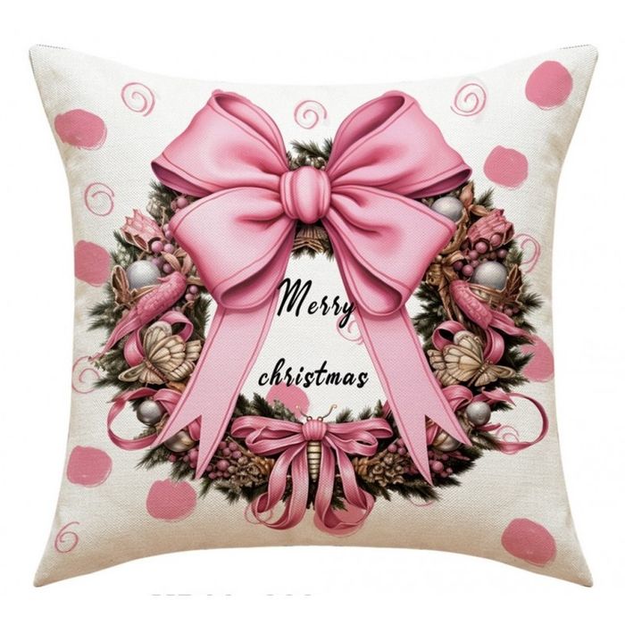 poszewka na poduszkę 45 x 45 cm motyw świąteczny boho pod120