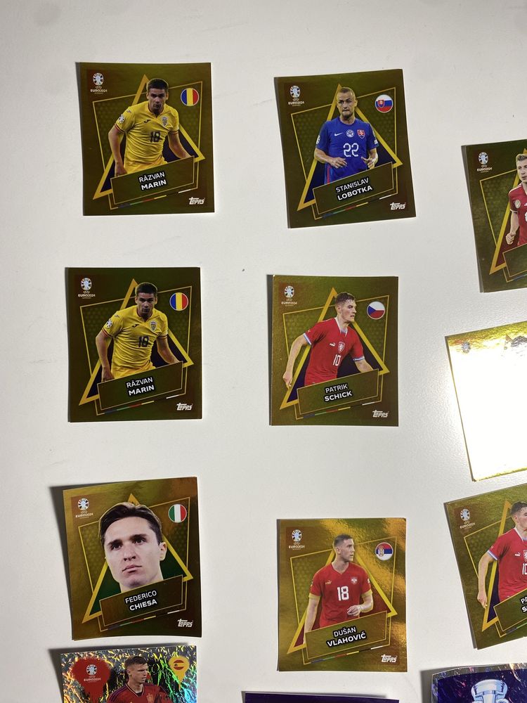 Cromos da Topps do Euro 2024