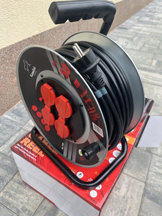 Przedluzacz na bebnie 3x2.5 50m