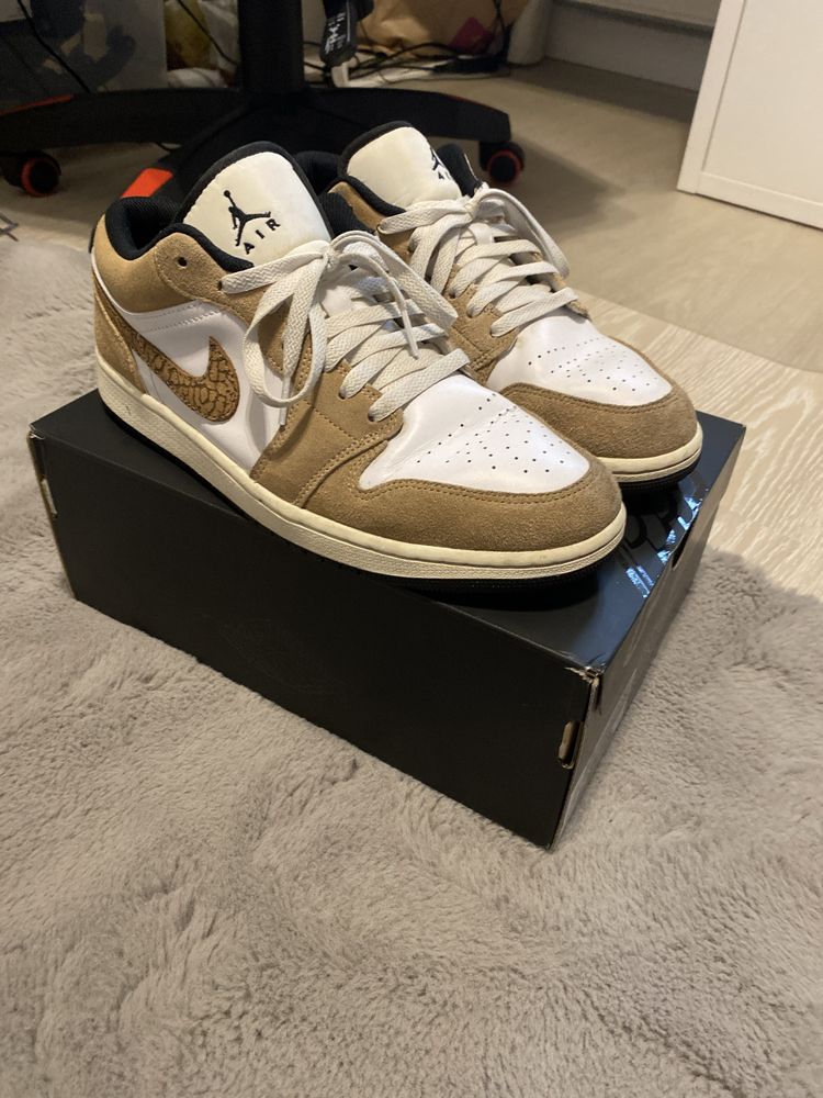 Buty air jordan 1 low zamszowe